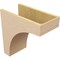 Ekena Millwork 10"W x 20"D x 20"H Classic Stockport Rough Cedar Woodgrain TimberThane Corbel, Primed Tan CORUR10X20X20STORCPR - alternate 5